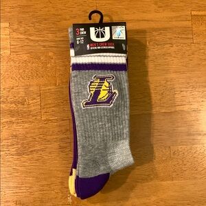 NBA Team Logo-  3 pairs of LA Lakers crew socks! Brand NEW!!